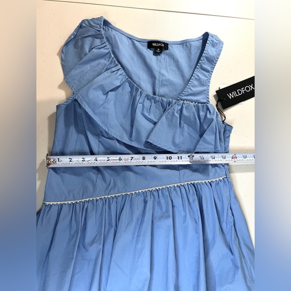 Wilfox Ruffle Laurent Blouse, Beaded Design,  Size Medium, NWT - Picture 5 of 11